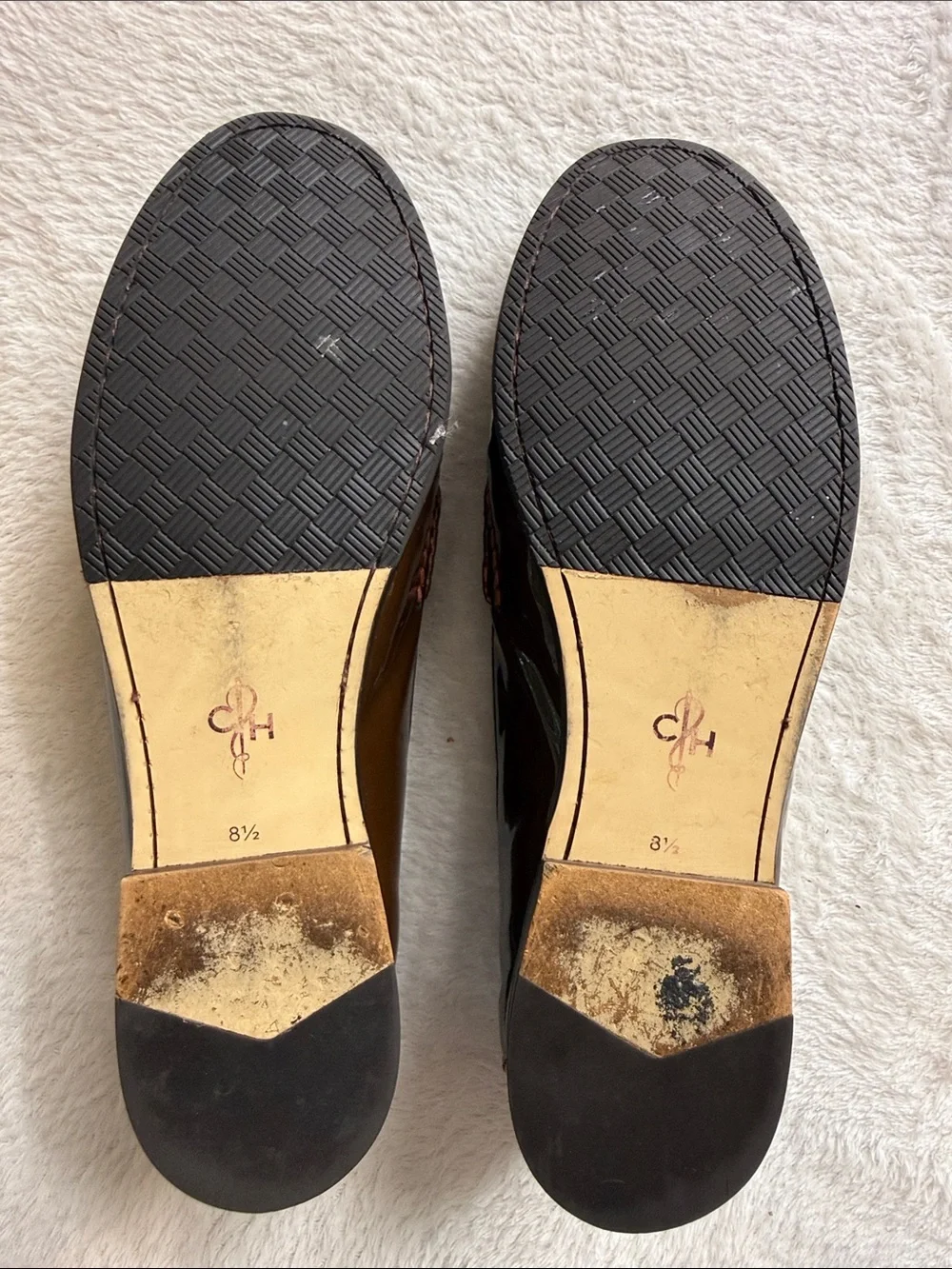 Cole Haan Alexa Penny Moc II Chestnut Patent Leather Loafers Women’s Size 8.5B